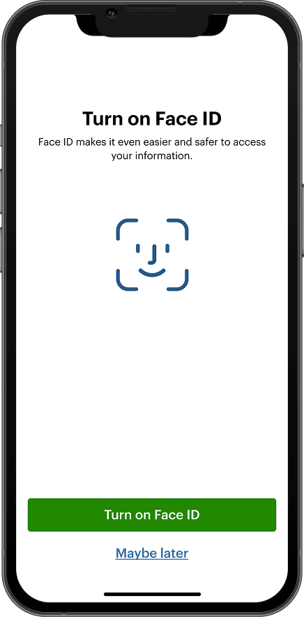 Clover Go turn on Face ID screen