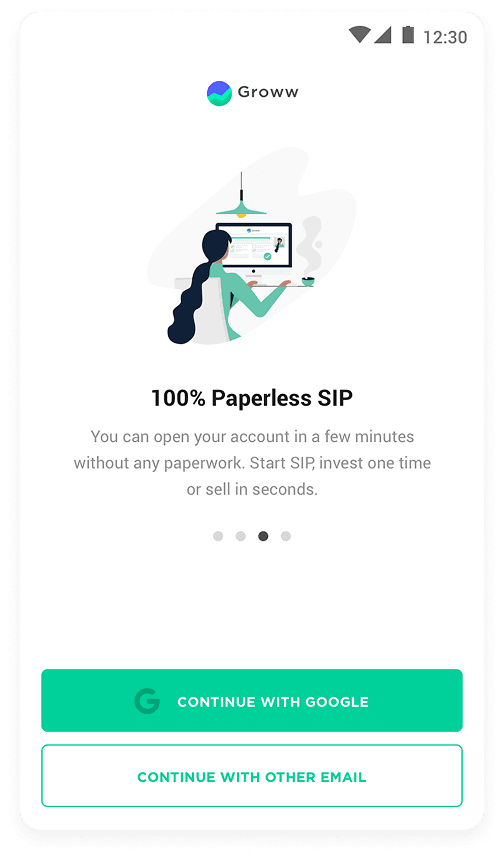 Groww onboarding screen 3