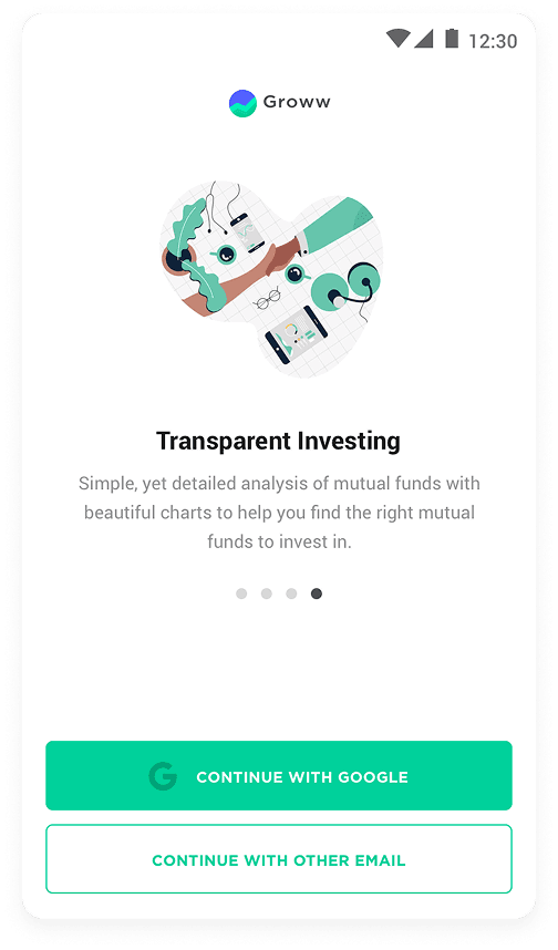 Groww onboarding screen 4