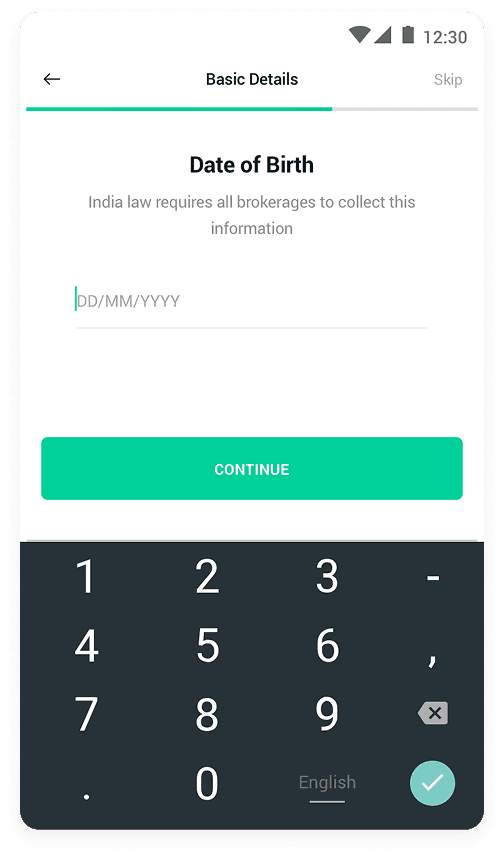 Groww onboarding screen 13